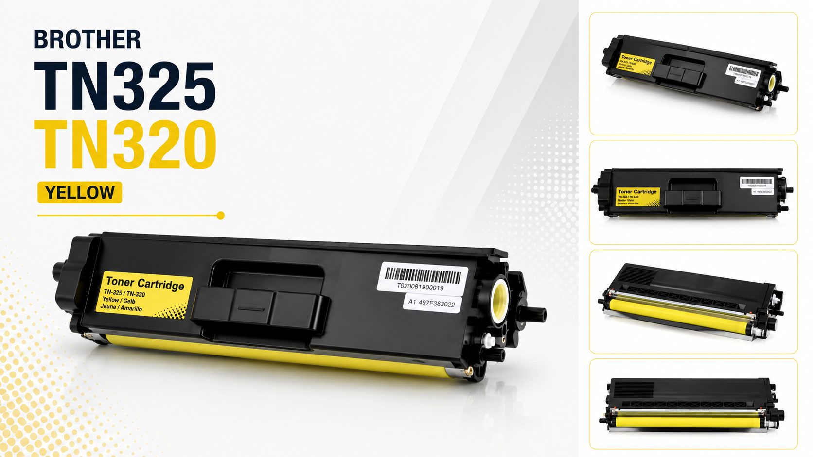 INQ Brother TN325 TN320 Yellow